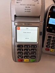 First Data FD130 Duo and FD-35 PIN Pad Credit Debit Card POS Terminal FD130Duo