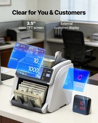 VEVOR Money Counter Machine Mixed Denomination CIS UV MG IR DD DBL HLF Detection