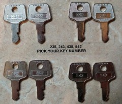 APG Cash Drawer Key Pair for Square, Revel, MICROS, Squirrel, Toast, PAR Fujitsu