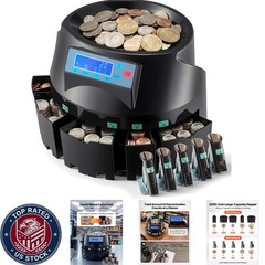Versatile Automatic Coin Sorter & Counter – Speedy Sorting for All Coin Types