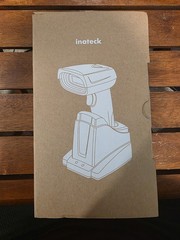 Inateck 1D 2D Barcode Scanner w/ Base – Wireless+Bluetooth+Wired – BCST-52 Black