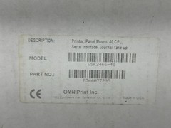 STERIS QSK2466-40 Impact Printer 40CPL Serial Interface – Made in USA