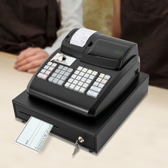 47 Keys Cash Register Cash Management System Electronic Tabletop Cash Register