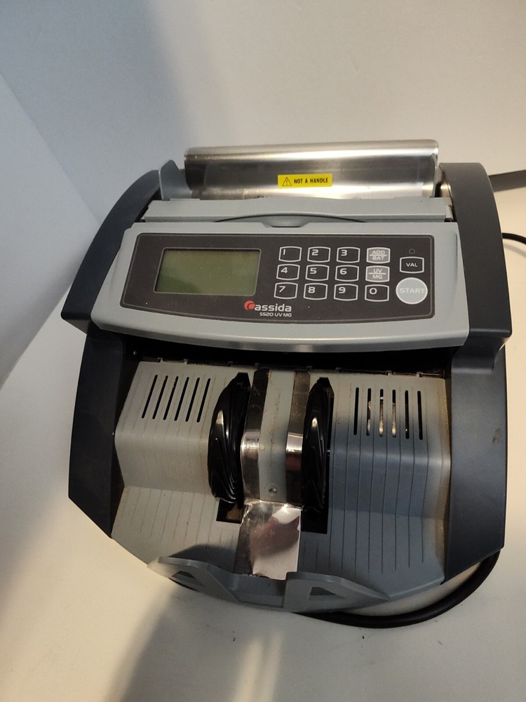Cassida 5520 UV/MG Back Loading Bill Counter Counterfeit Detection Valucount