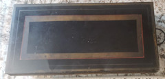Vintage Black w/gold Details Metal Cash Drawer (no key)