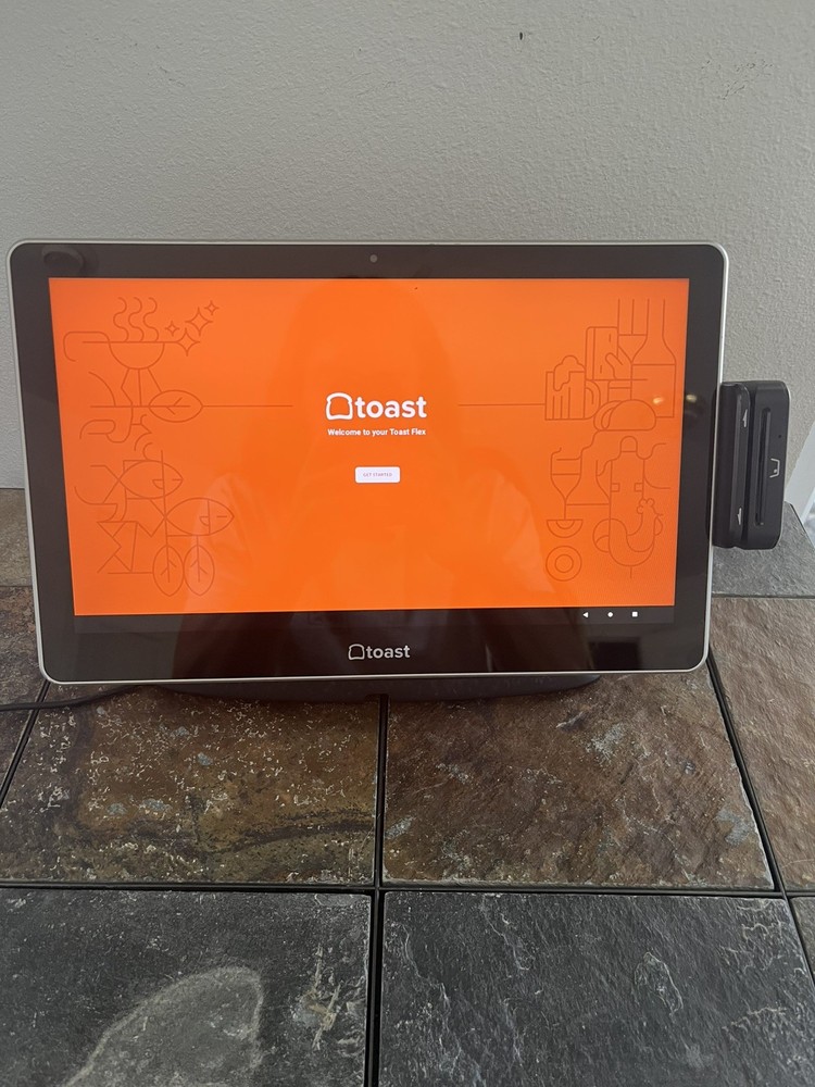 Toast Flex TT200 POS System Single Display w/ Power Supply & Stand FACTORYRESET