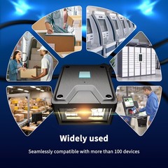 NS-91 Fixed Mount Barcode Scanner, 1D 2D QR Reader