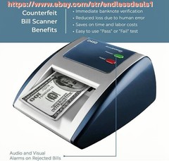 Counterfeit Bill Detector, AccuBANKER D450 5-Point Money Checker, UL Listed