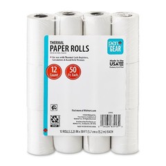 Free Thermal Paper Roll 2 1/4 x 50 Feet 12 Pack for Point of Sale Receipts
