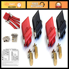 Ultimate Battery Terminal Set – Positive & Negative with Vertical Top Post Adapt