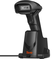 Wireless 1D 2D QR Barcode Scanner with USB Charging Base Handheld Bar Code Reade