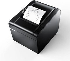 POS Printer, 80mm USB Thermal Receipt Printer, Restaurant Kitchen Printer with A