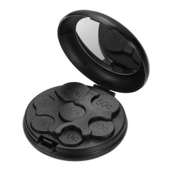Coin Dispenser Case, Portable Aluminum Coin Organizer Change Sorter, Black