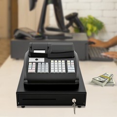 47 Keys Cash Register Cash Electronic Management System Tabletop Cash Register
