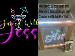 Personalized Tip Box With Your Custom Logo Fund Jar Engraved Light Changing LED