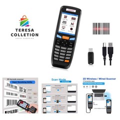 2D Wireless Barcode Scanner, Portable Inventory Scanner & Data Collector 2.4G…