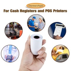 50 Rolls 2 1/4 x 85&prime; Thermal Paper Credit Card & Cash Register POS Receipt Paper