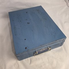 Vintage US Life Insurance Co Metal Document Cash Box Combination Lock Works #316