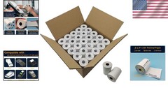 2 1/4&Prime; inch x 50&rsquo;ft Thermal Paper 50 Rolls, BPA Free Receipt Paper, 58mm Ther…