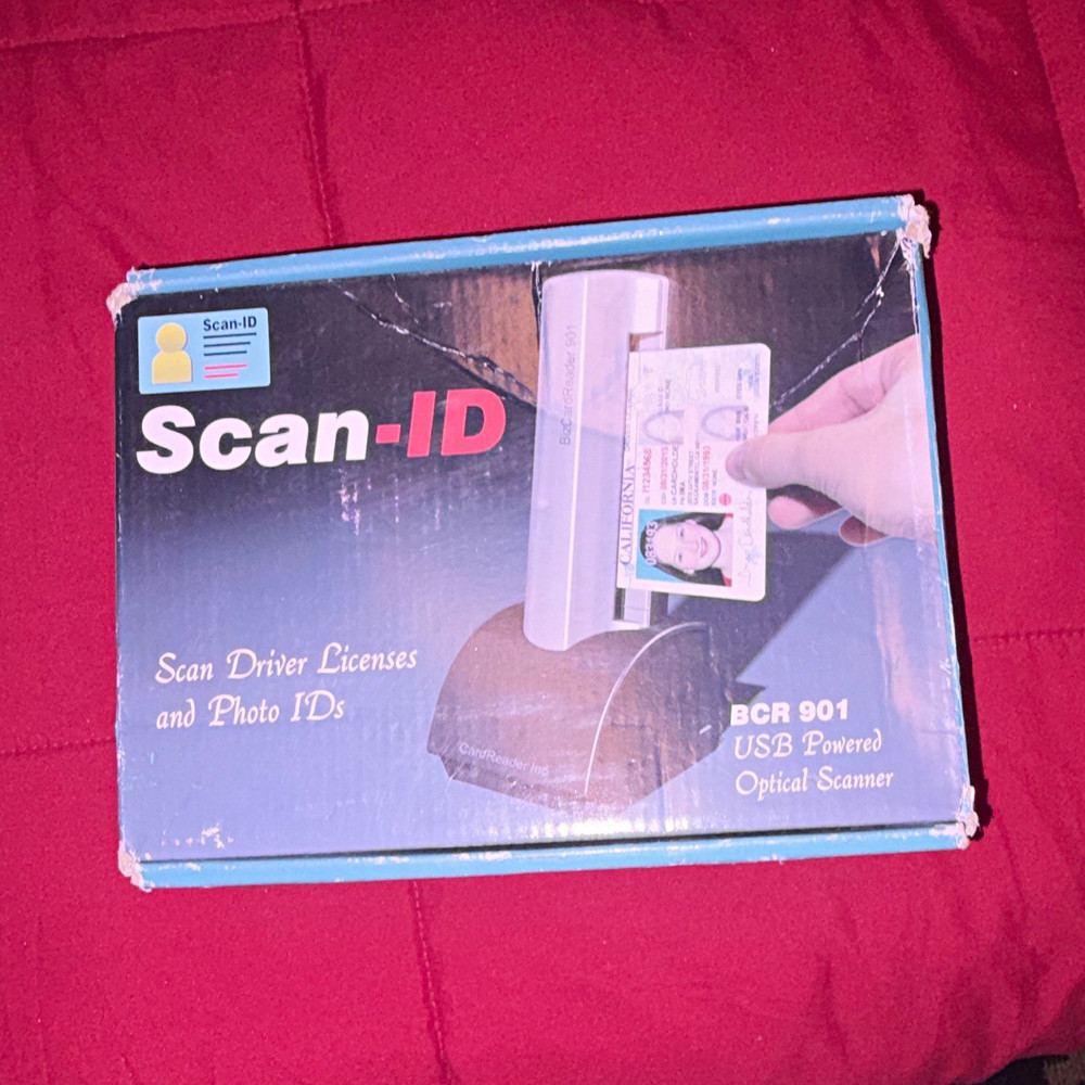 Scan-ID BCR 901 USB Powered Optical Scanner for Driver Licenses & Photo IDs