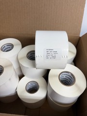 12 ROLLS BIZERBA THERMAL LABEL PRINTER PAPER 70mm x 147ft, 40mm CORE, White