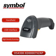 Zebra Scanner Symbol DS4308-XD00007VZAP 2D QR Code Barcode Scanner Reader USB