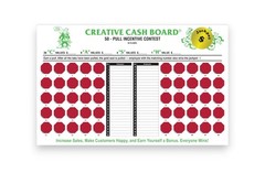 Creative Cash Board – Sales Incentive Game Board – 50 Tabs to Increase Sales