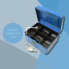 6&Prime; Cash Box Blue