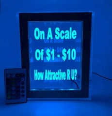 Personalized Tip Box Raffle Fund Raiser Donation Jar Engraved Light Changing LED