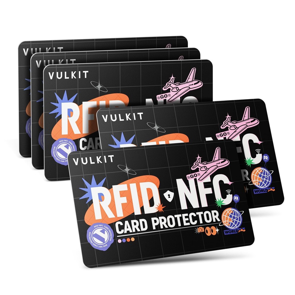 VULKIT 5 Pack RFID Blocking Cards, RFID/NFC Protectors NFC Contactless Protec…