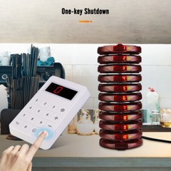 TD158 Restaurant Wireless Paging Queuing Calling System 30 Coasters Pagers Hotel