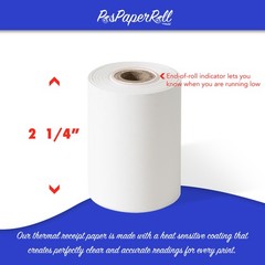 Thermal Calculator Printer Cash Register Paper Rolls 2 1/4 x 85 -50 ct