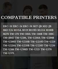 6PCS Purple Compatible ERC-30 Ribbon for use in TM-U220 TM-U220A