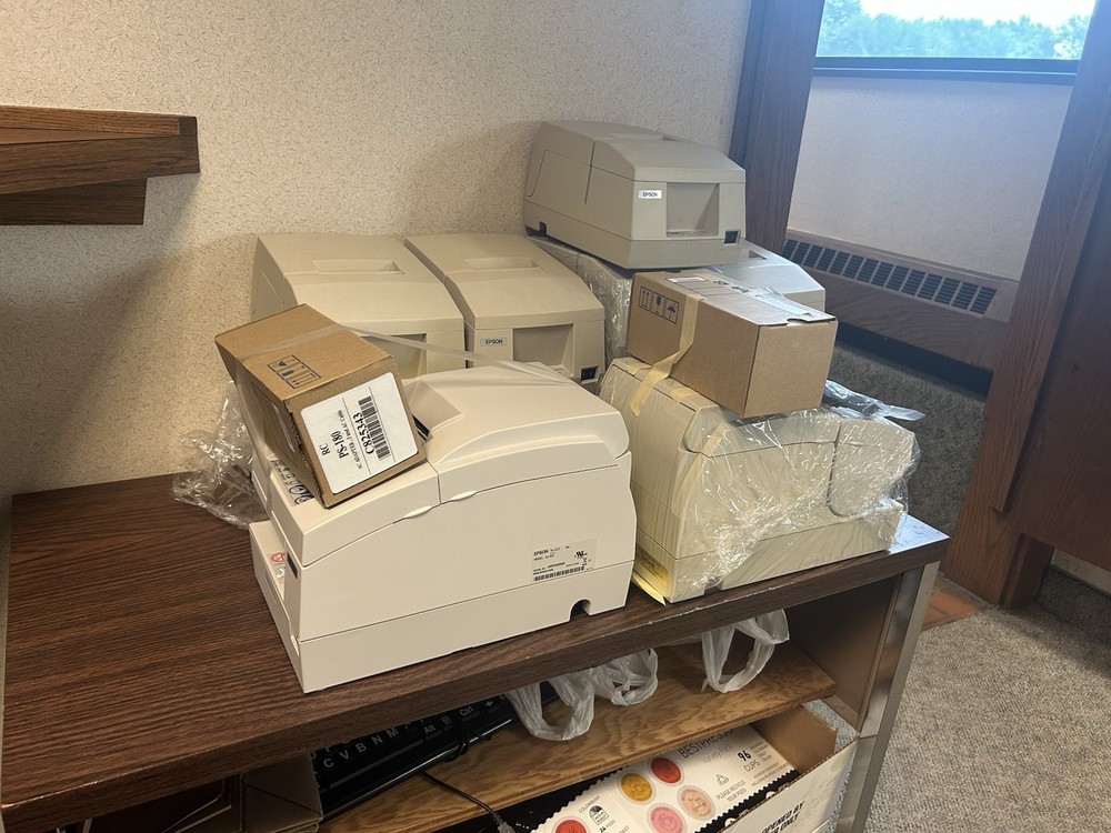Epson Receipt Printer POS Printing Lot: TM-U235D (3) TM-U235PD (6) TMU675 (2)