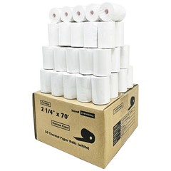 (50 Rolls Coreless) vx520 Special 2 1/4 x 70 thermal paper (2.25 inches x 70f…