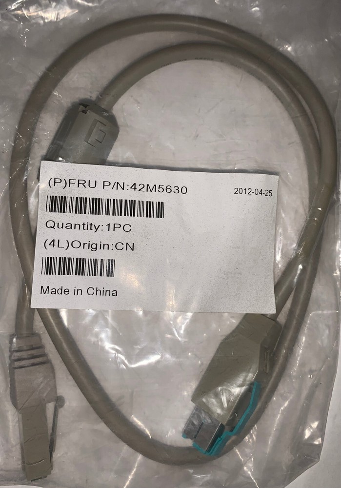 IBM 42M5630 12V VFD CABLE 0.8M FOR IBM 4800 CASH DRAW