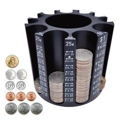 Coin Sorter Pen Holder Change Counter Pencil Holder as Desk Organizer, Coin C…