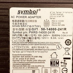 Symbol PWRS-14000-241R AC Power Adapter Zebra 50-14000-241R, w/power Cord