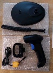 NetumScan Handheld USB 1D Barcode Scanner with Stand, Wired CCD Bar Code Reader