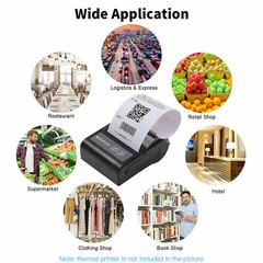57x30mm Thermal Paper Roll Receipt Paper for Mobile POS 58mm Thermal Printer -10