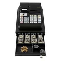 47 Keys Cash Register Cash Electronic Management System Tabletop Cash Register