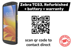 Zebra TC53 barcode scanner, 2D imager, Android, Ready, Set, Scan !