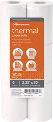 ® Brand Thermal Paper Rolls, 2 1/4&Prime; X 50&prime;, White, Pack of 6