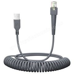 3M USB A to RJ45 Coiled Cable For Zebra LS7708 LS7808 DS3400 DS3408 DS3408-HD