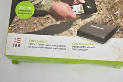 IOgear USB Common Access Card Reader CAC Reader 5&prime; Cable USB-A Interface