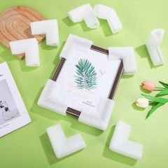 24Pcs Lightweight Packaging Corner Protectors for Moving Shipping White Foam