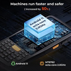MUNBYN Android 11 Barcode Scanner 1D/2D/QR Zebra SE4710 Rugged Handheld Scanner