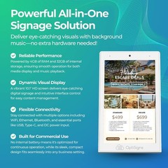 10.1&Prime; HD Touchscreen Countertop Digital Signage Kiosk