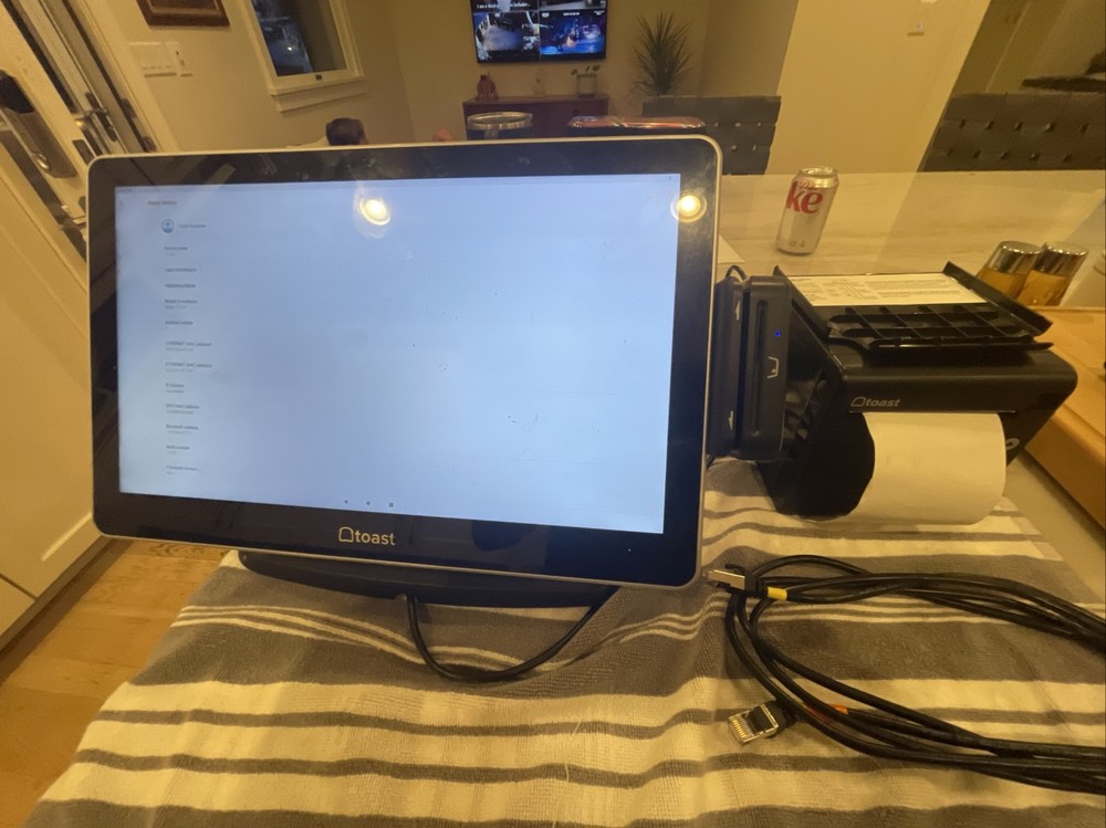 Toast Flex POS Tablet with Tap CC reader, Toast Printer TT200 TP200 Excellent!!!