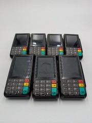 Dejavoo Z9 Payment Terminals – Lot of 7 VEGA3000 Powers On Core Menu As Is Parts